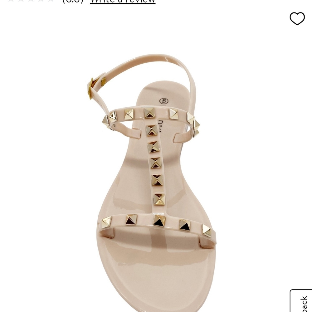 Beige jelly studded sandals (10)